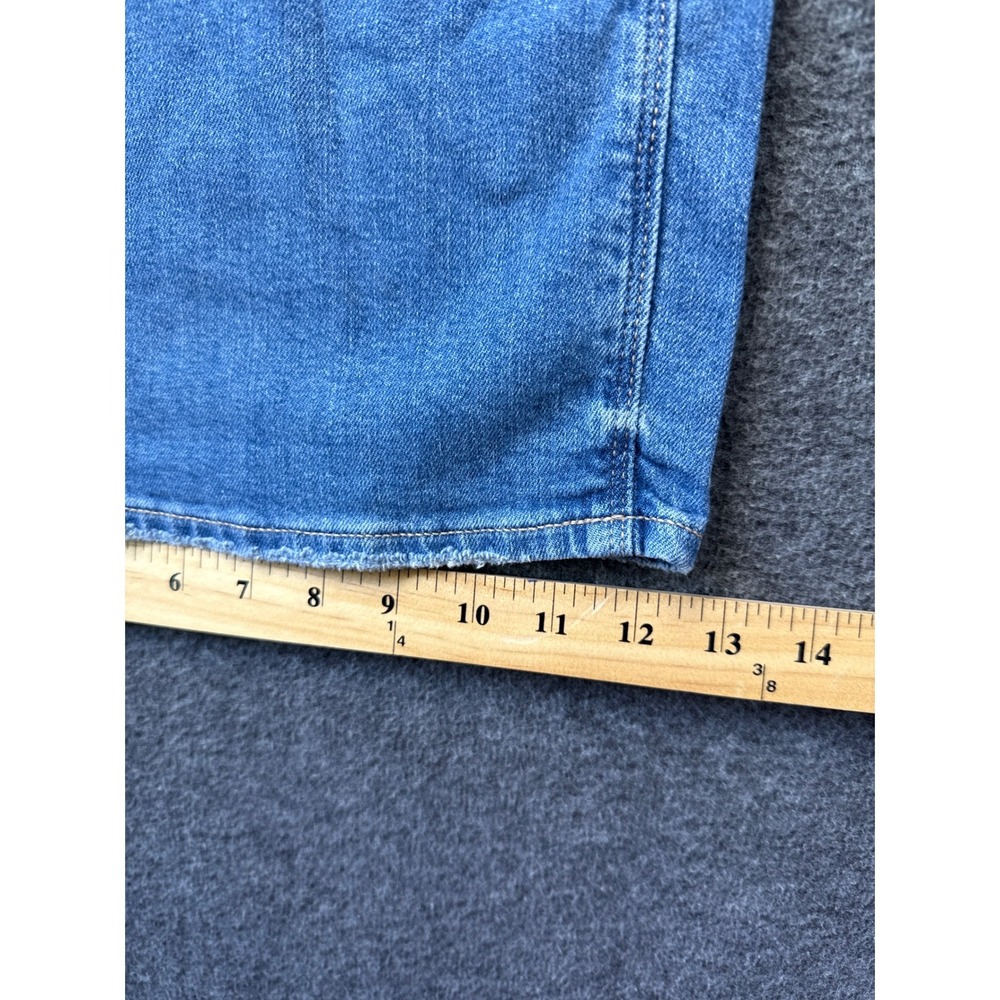 NWT American Eagle Baggy Wide Leg Jeans Women 12 Blue Super High Rise Flare Chic - Picture 10 of 16